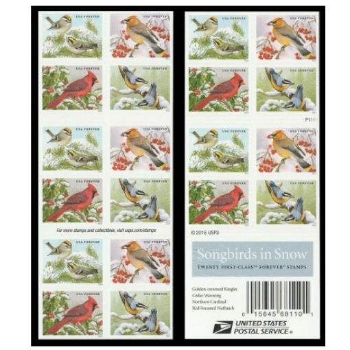 2016 SONGBIRDS IN SNOW