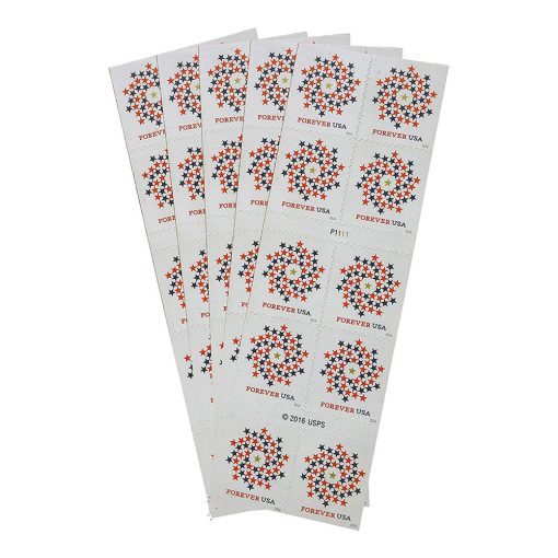 Patriotic Spiral Stars 2016