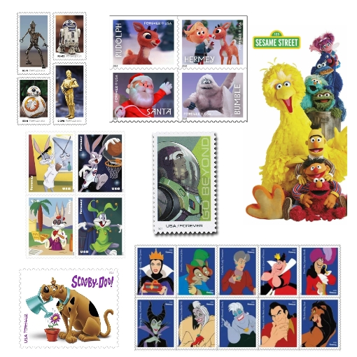 Cartoon Blind Box Stamps 500PCS
