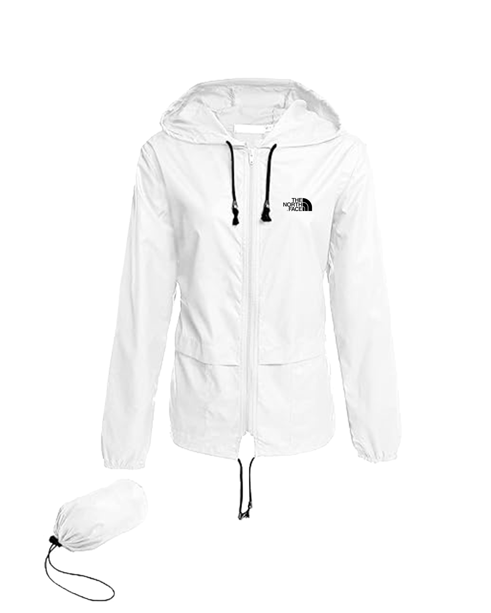 Femme -Vestes de pluie imperméables légères, coupe-vent à capuche extérieur pliable