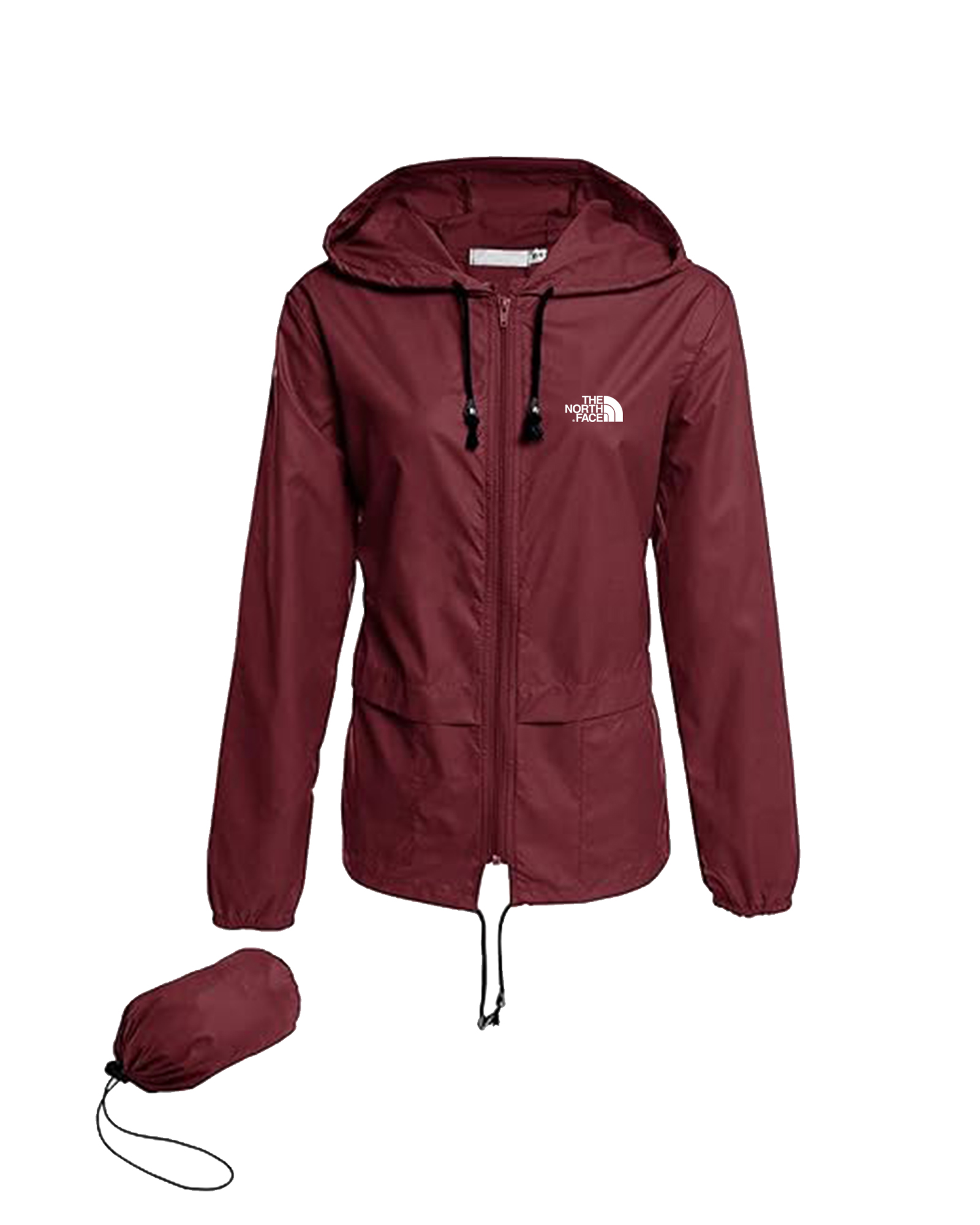 Femme -Vestes de pluie imperméables légères, coupe-vent à capuche extérieur pliable