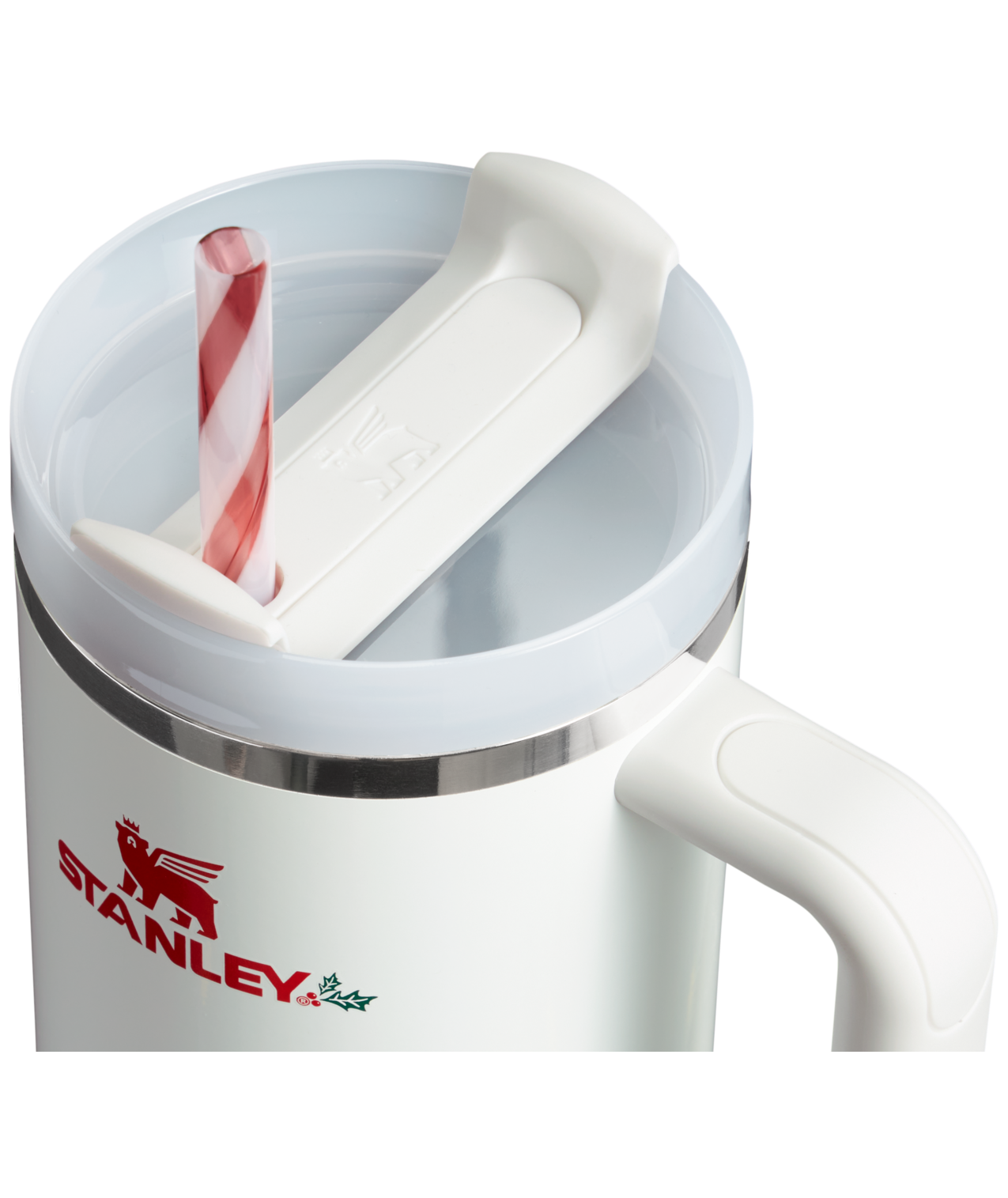 Stanley Mistletoe Twist 40oz Steel H2.0 FlowState Quencher Tumbler