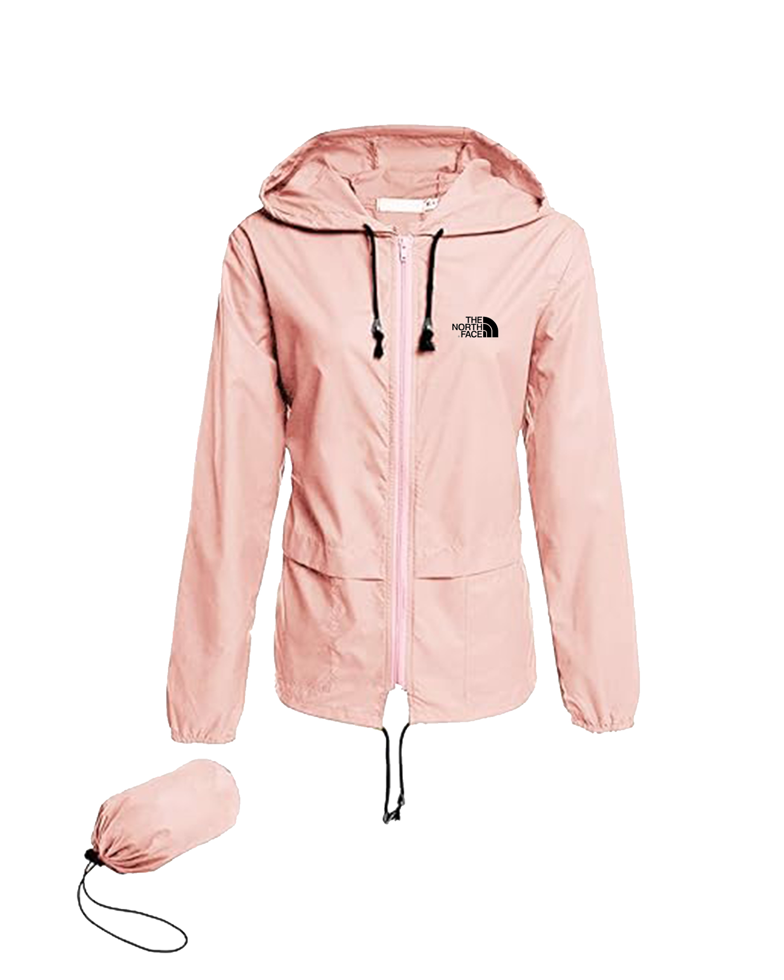 Femme -Vestes de pluie imperméables légères, coupe-vent à capuche extérieur pliable