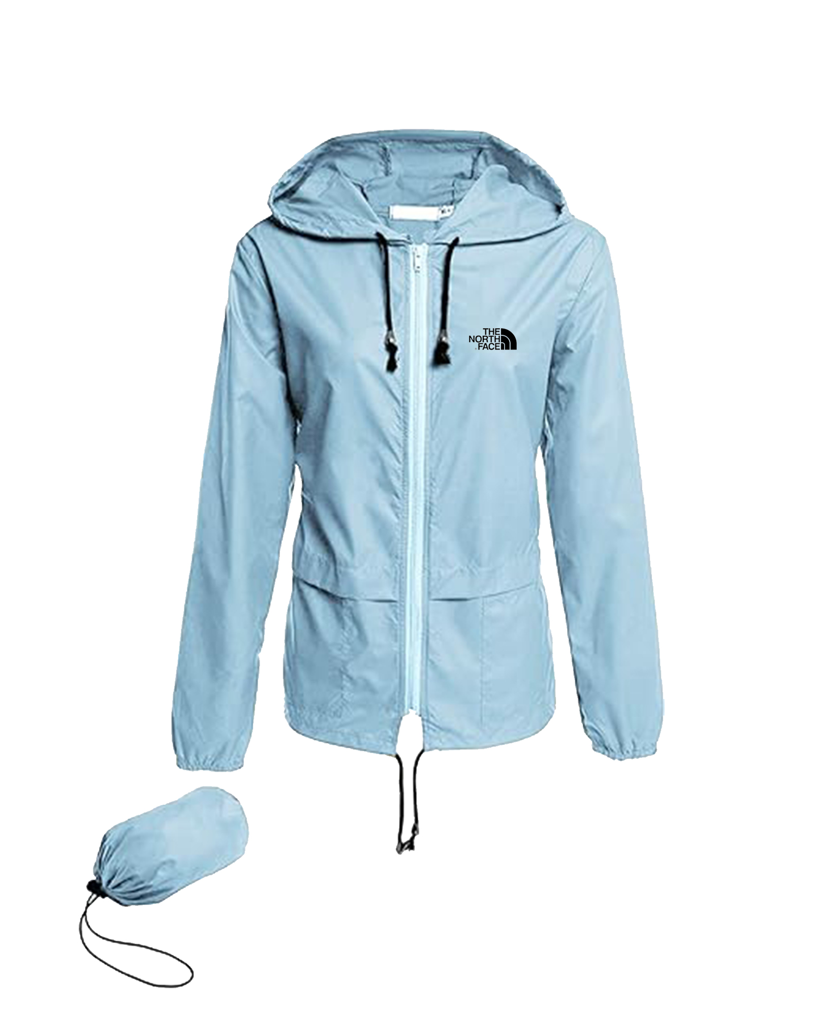 Femme -Vestes de pluie imperméables légères, coupe-vent à capuche extérieur pliable