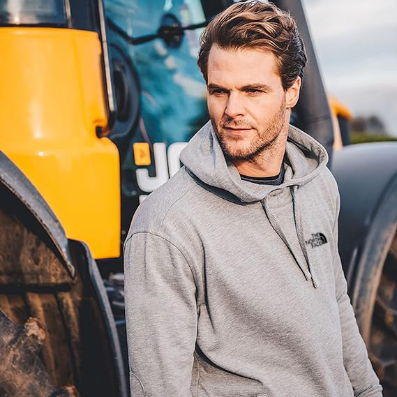 Felpa con cappuccio Heather essenziale per abbigliamento da lavoro