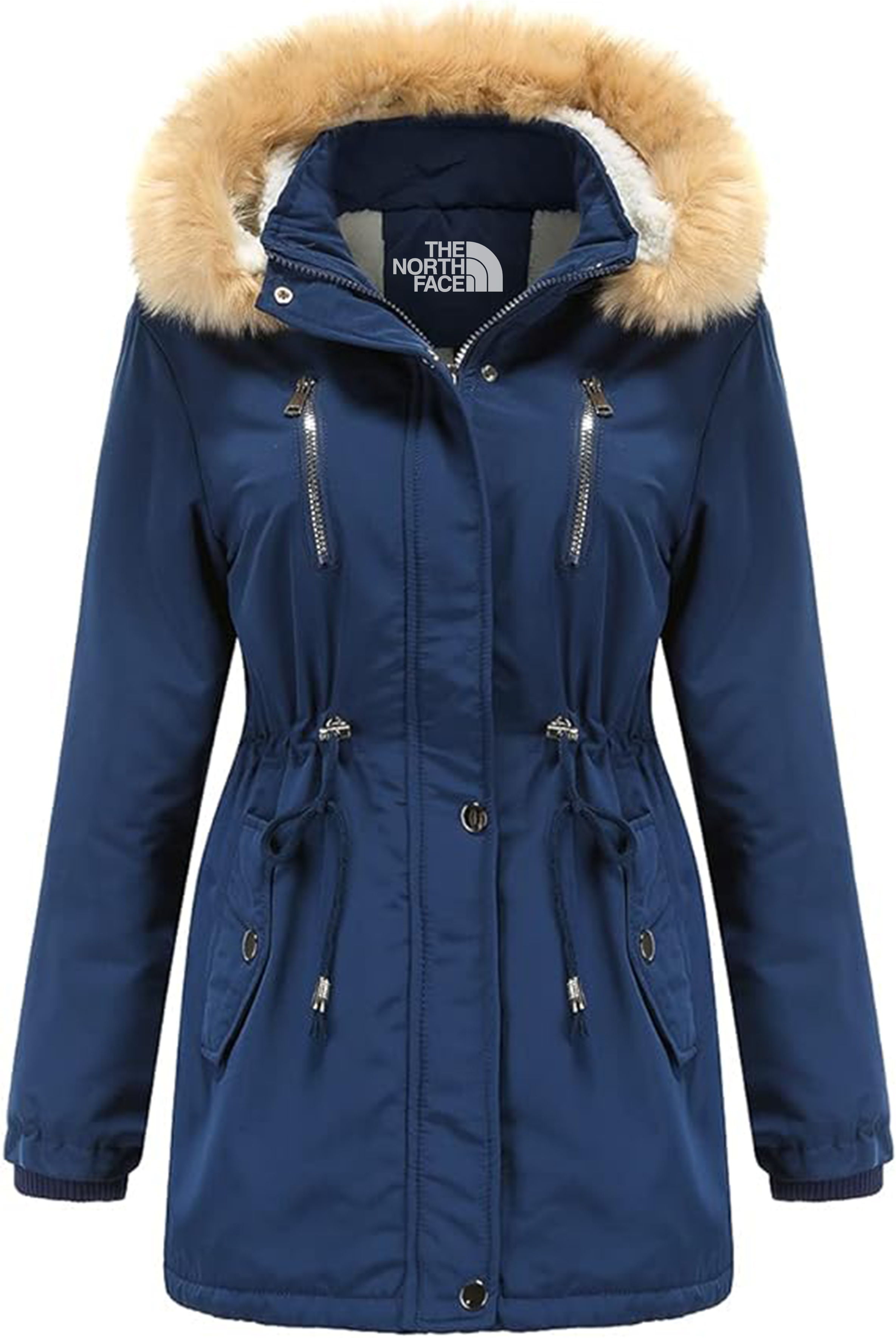 FEMME - Parka D'hiver Zippée À Capuche