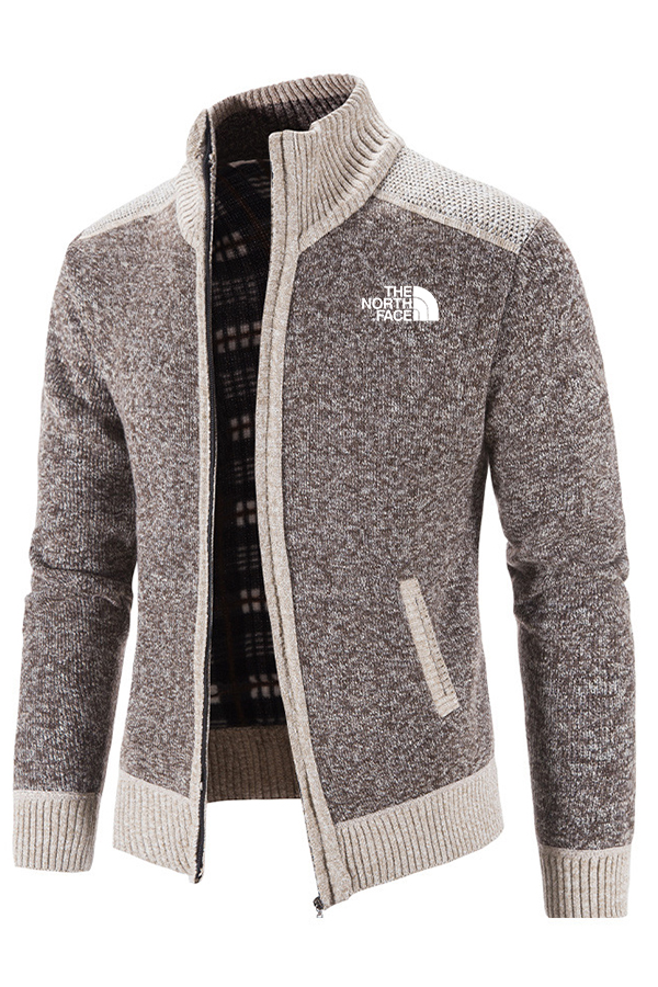 Pull en tricot épais en polaire Cardigan décontracté ample - Homme