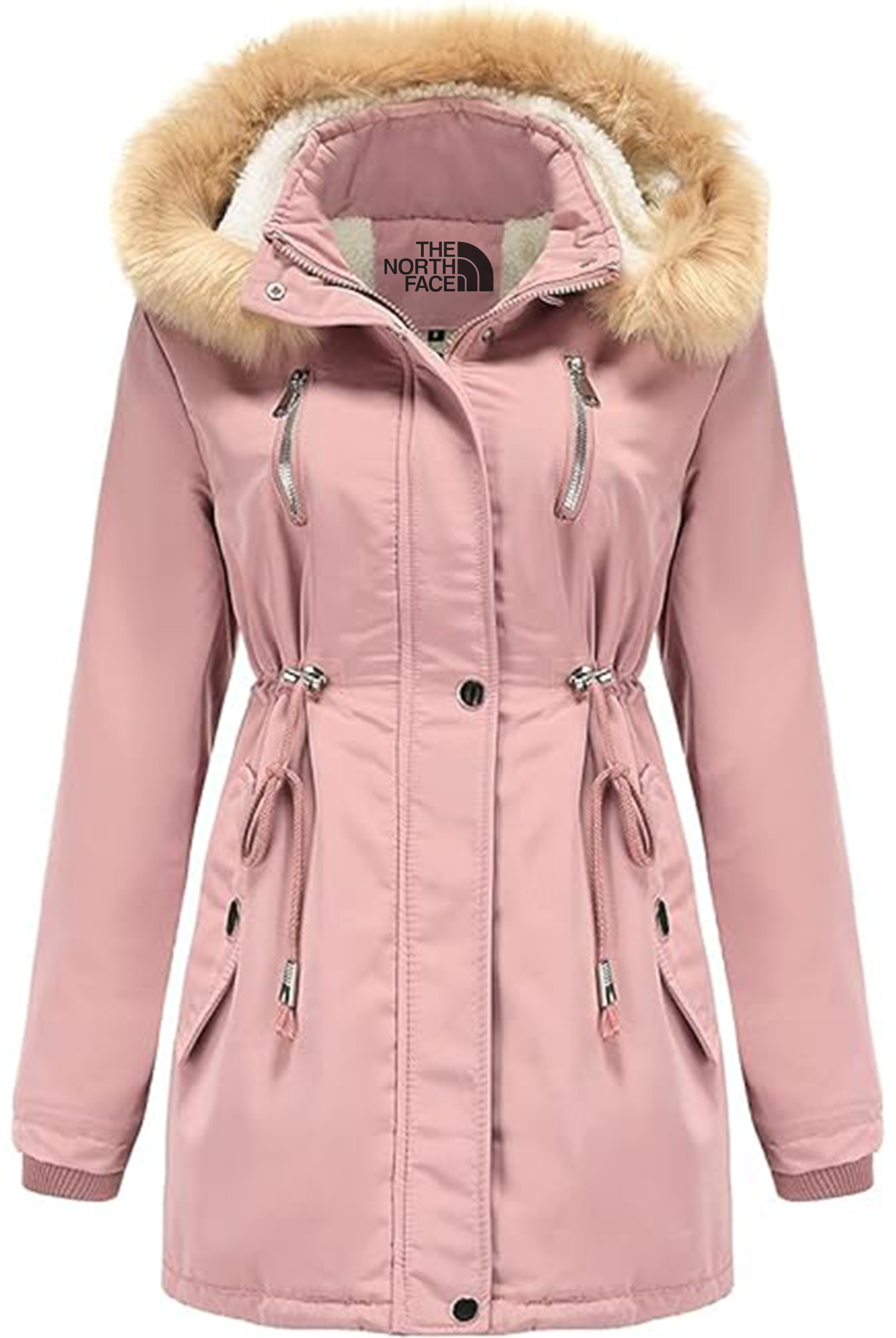 FEMME - Parka D'hiver Zippée À Capuche