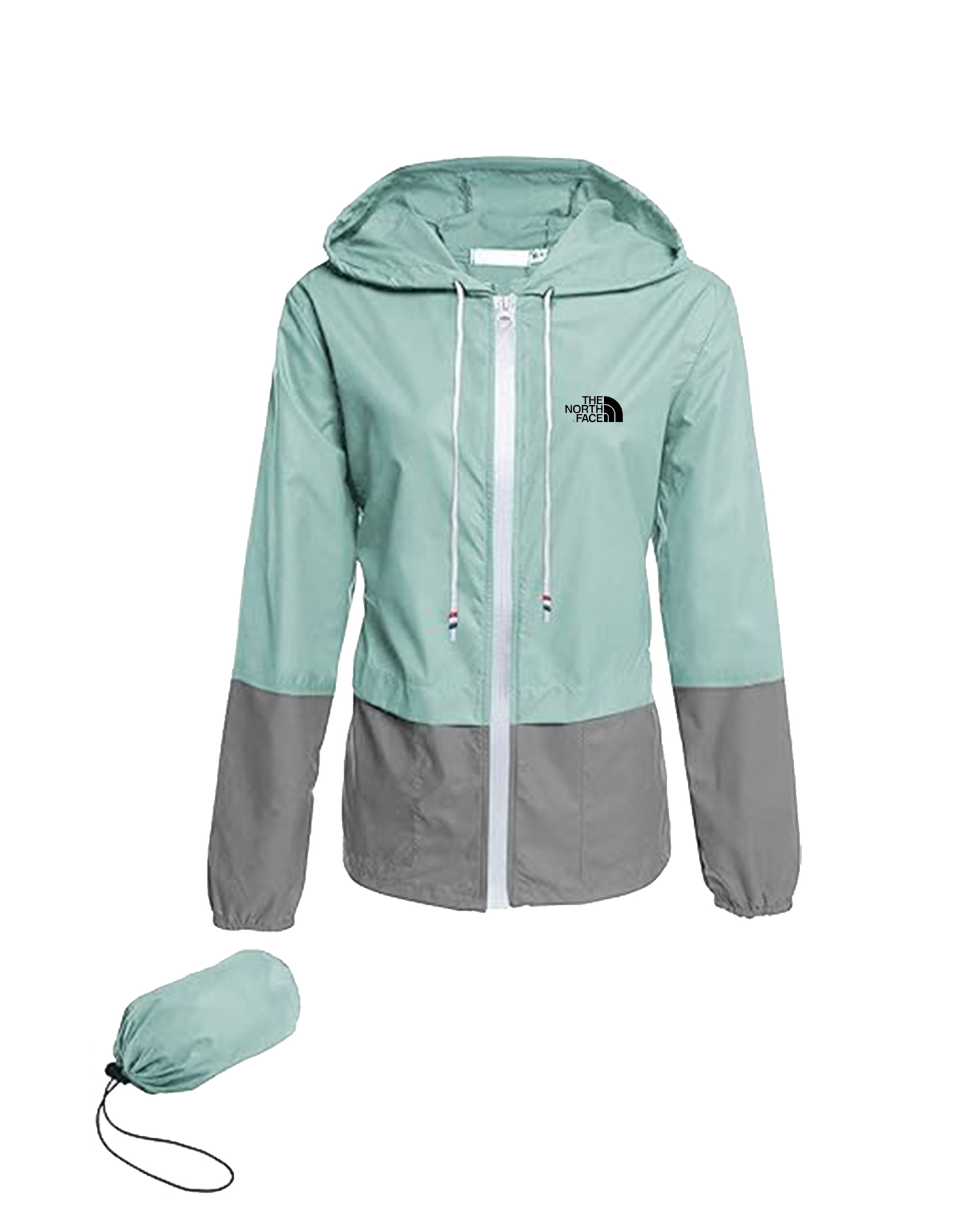 Femme -Vestes de pluie imperméables légères, coupe-vent à capuche extérieur pliable