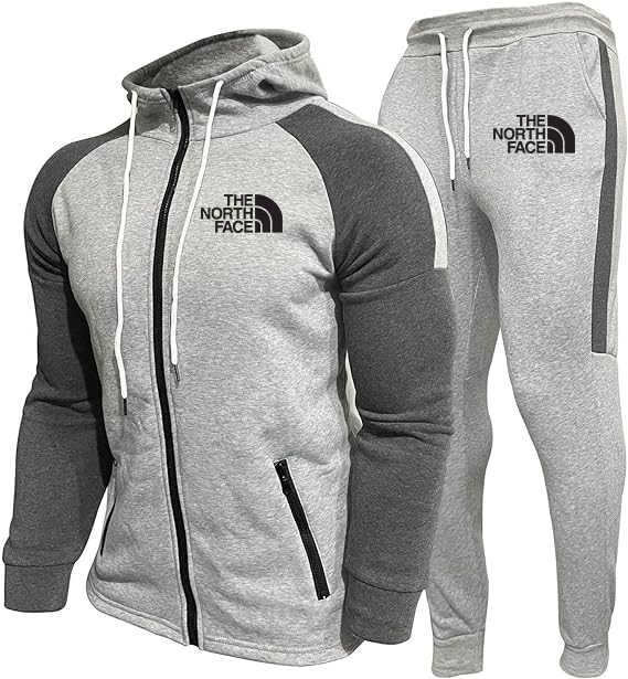 Uomo: felpa con cappuccio e pantaloni con zip