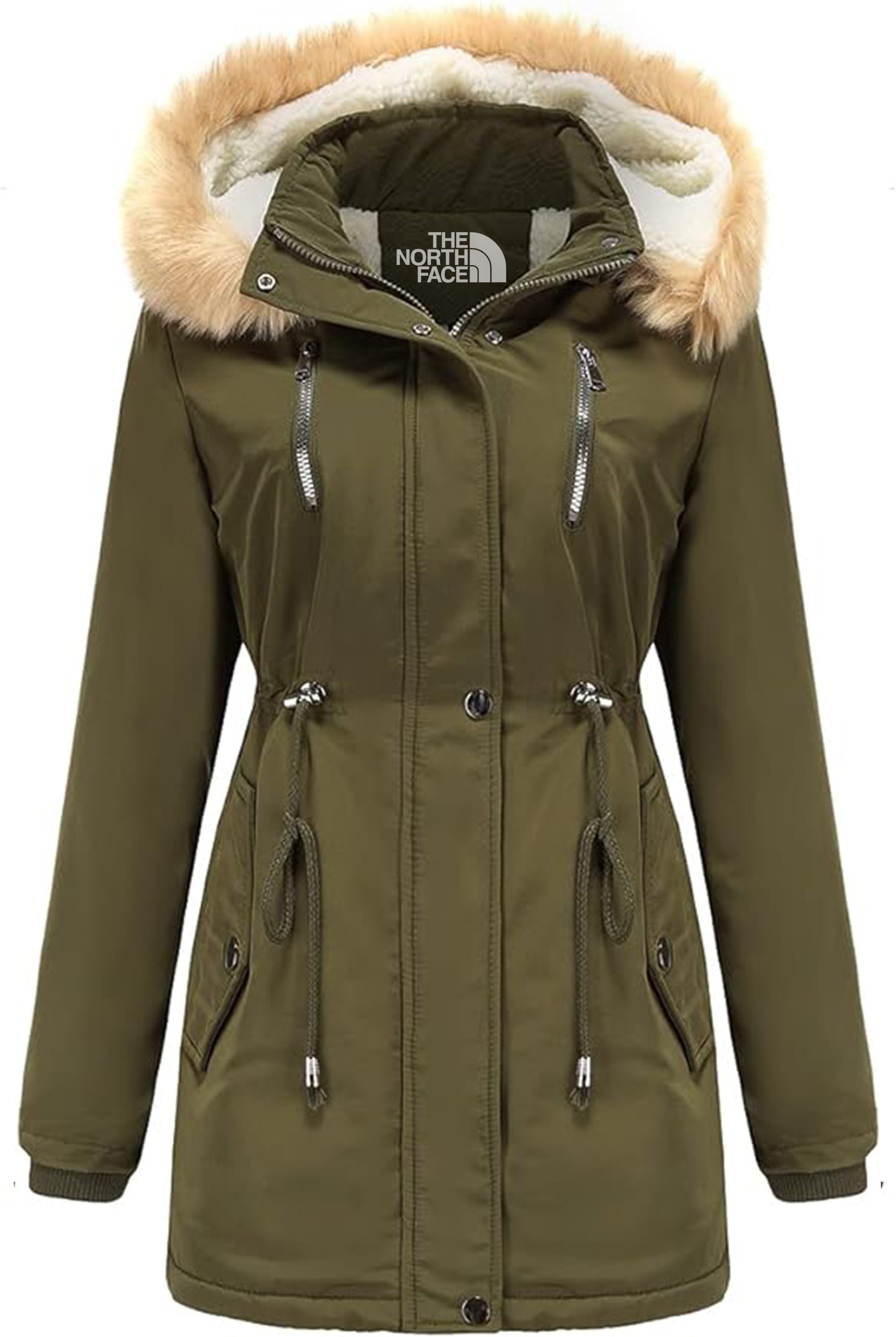 FEMME - Parka D'hiver Zippée À Capuche