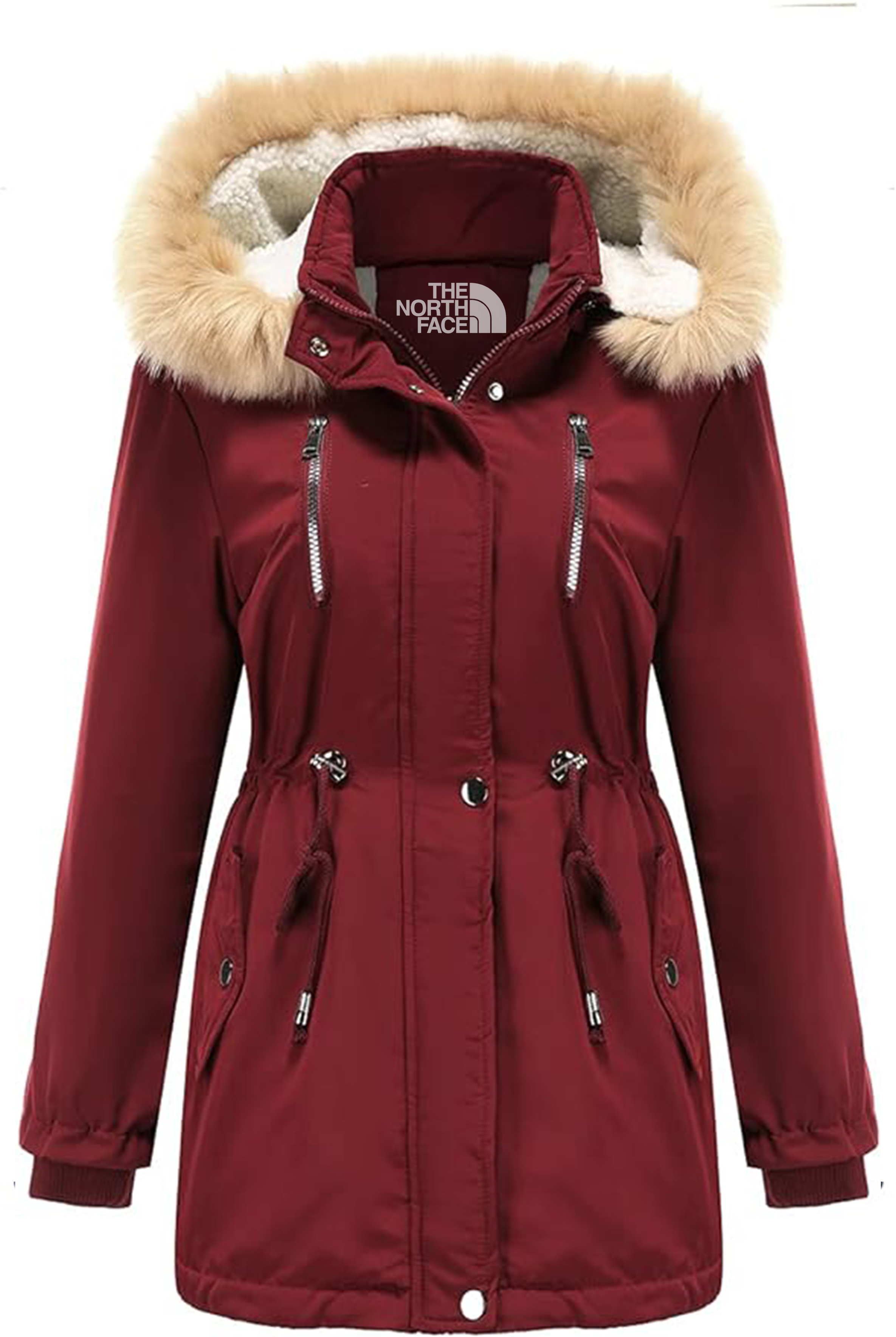 FEMME - Parka D'hiver Zippée À Capuche