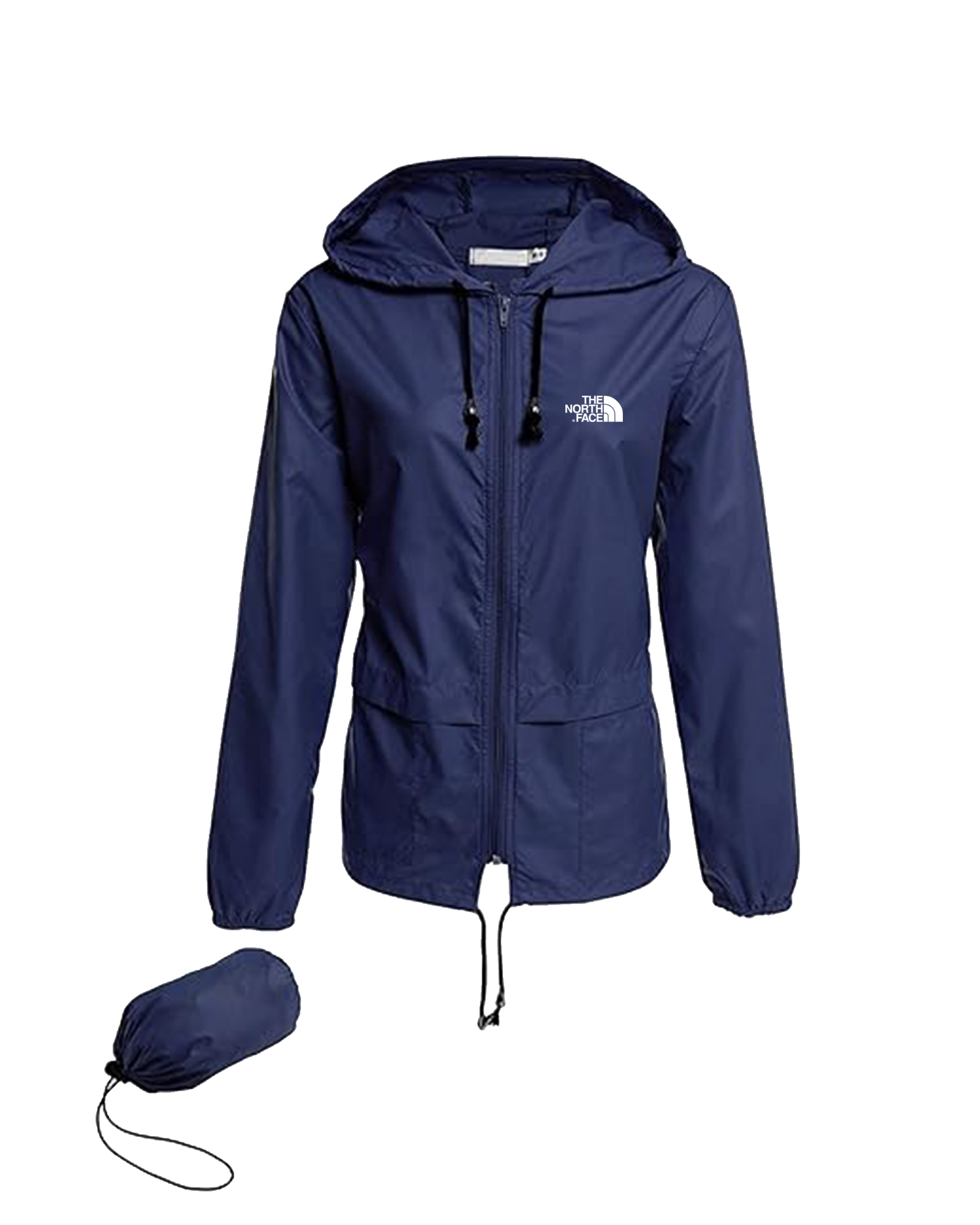 Femme -Vestes de pluie imperméables légères, coupe-vent à capuche extérieur pliable