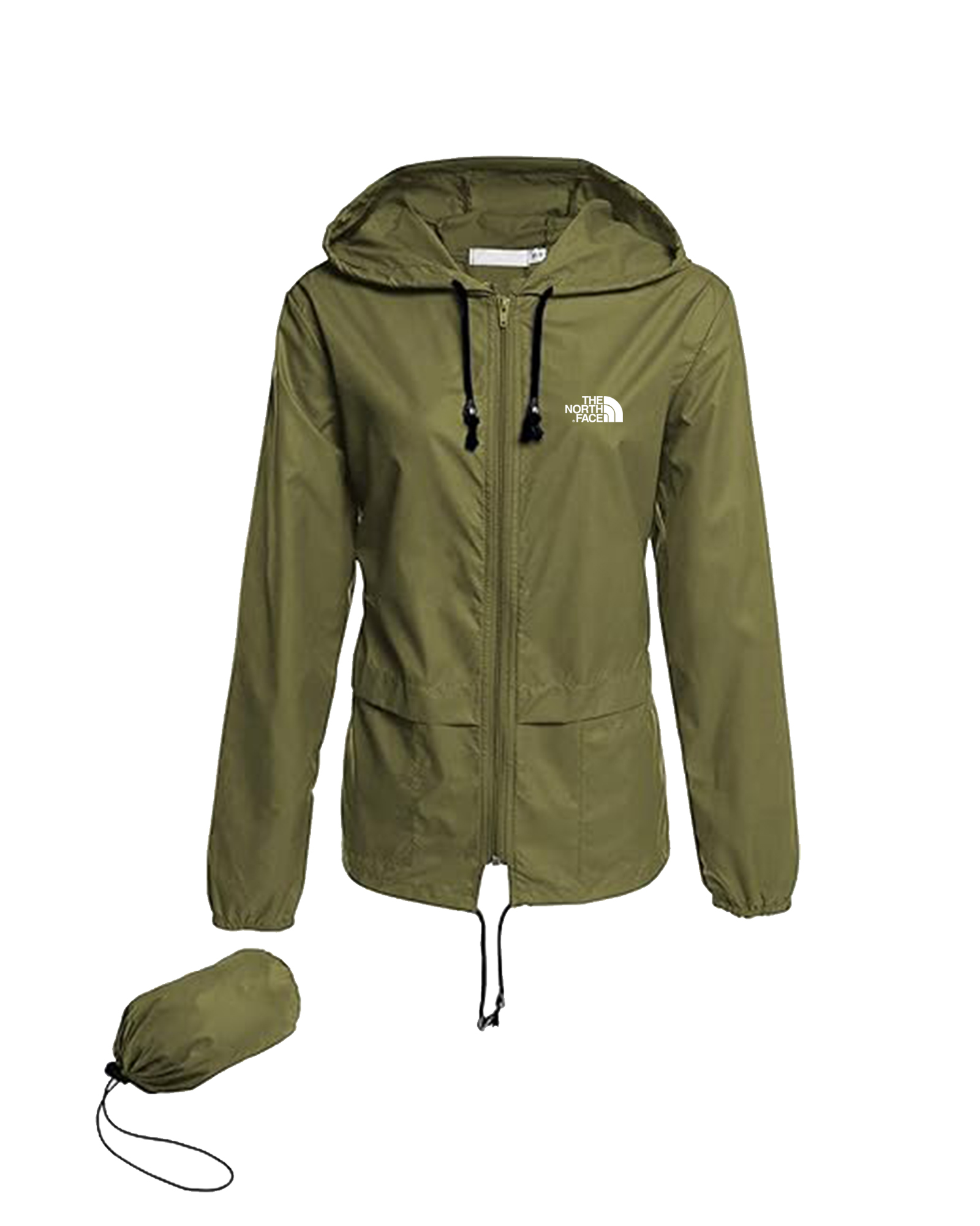 Femme -Vestes de pluie imperméables légères, coupe-vent à capuche extérieur pliable