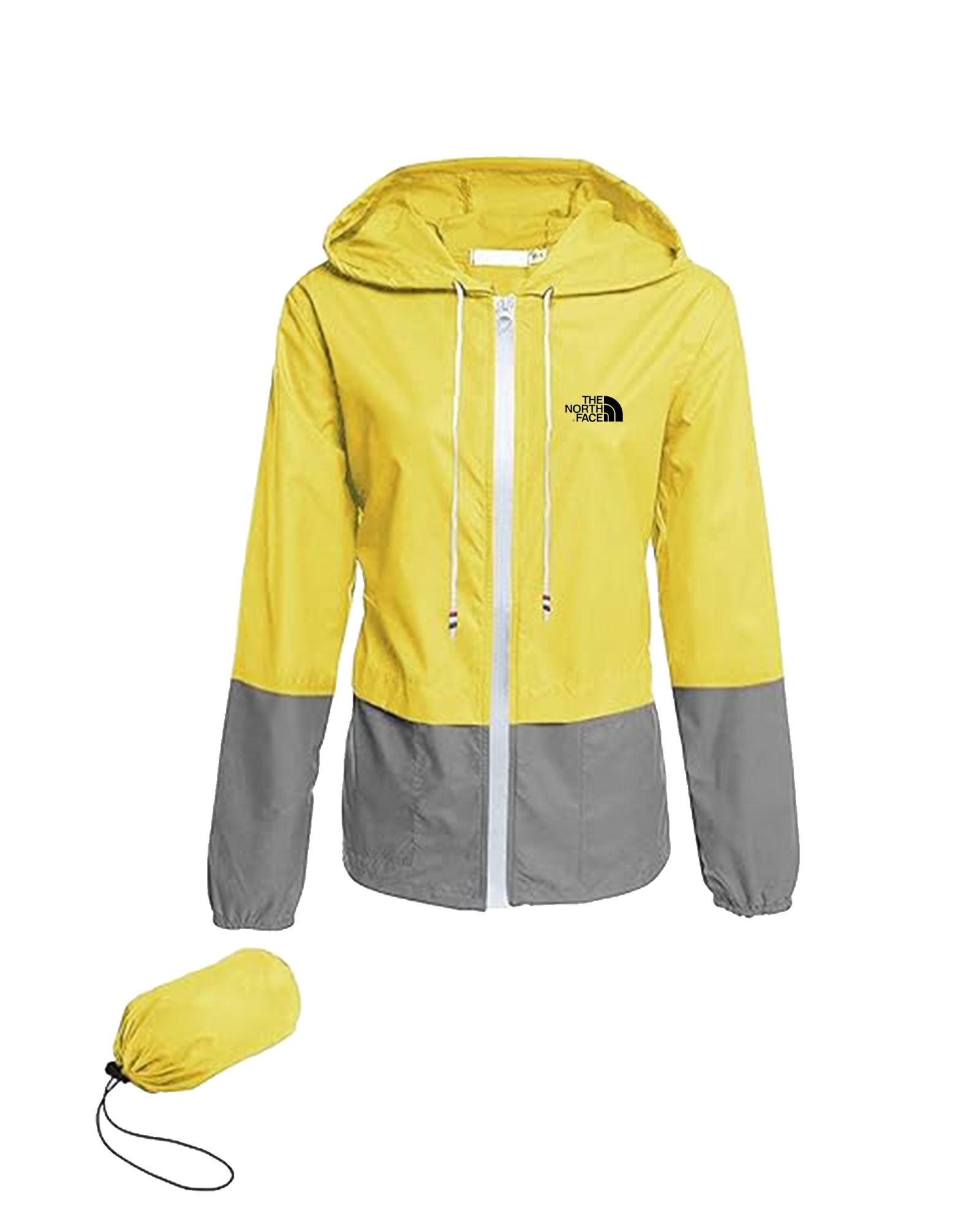 Femme -Vestes de pluie imperméables légères, coupe-vent à capuche extérieur pliable