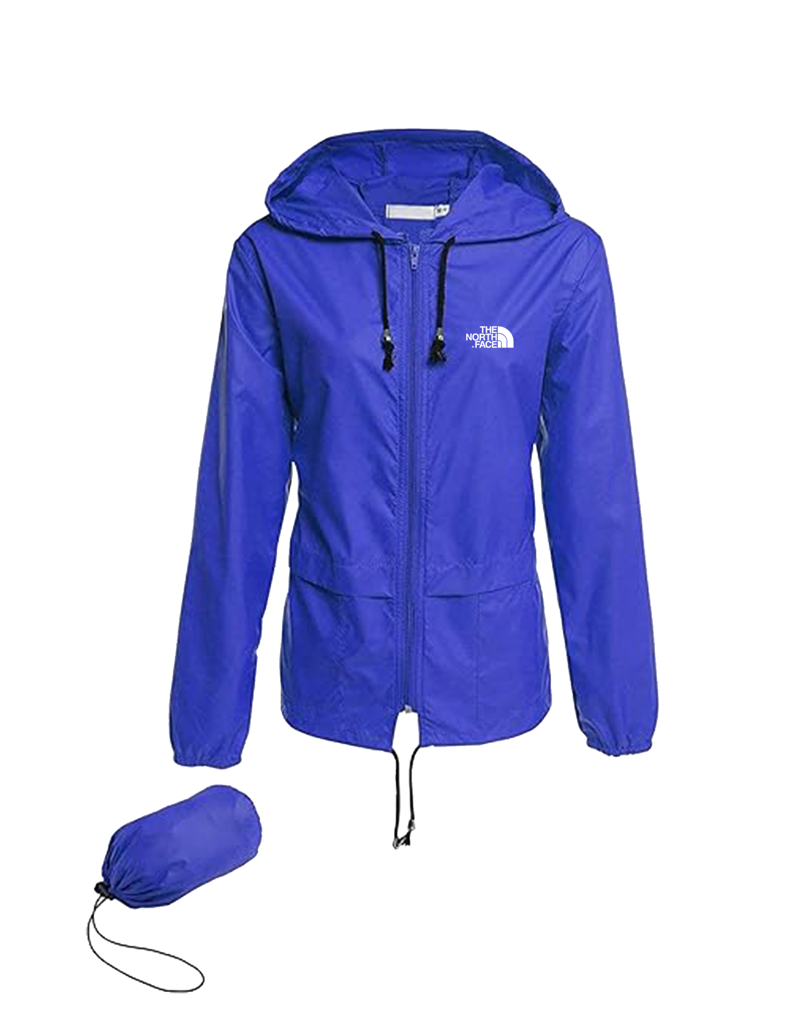 Femme -Vestes de pluie imperméables légères, coupe-vent à capuche extérieur pliable