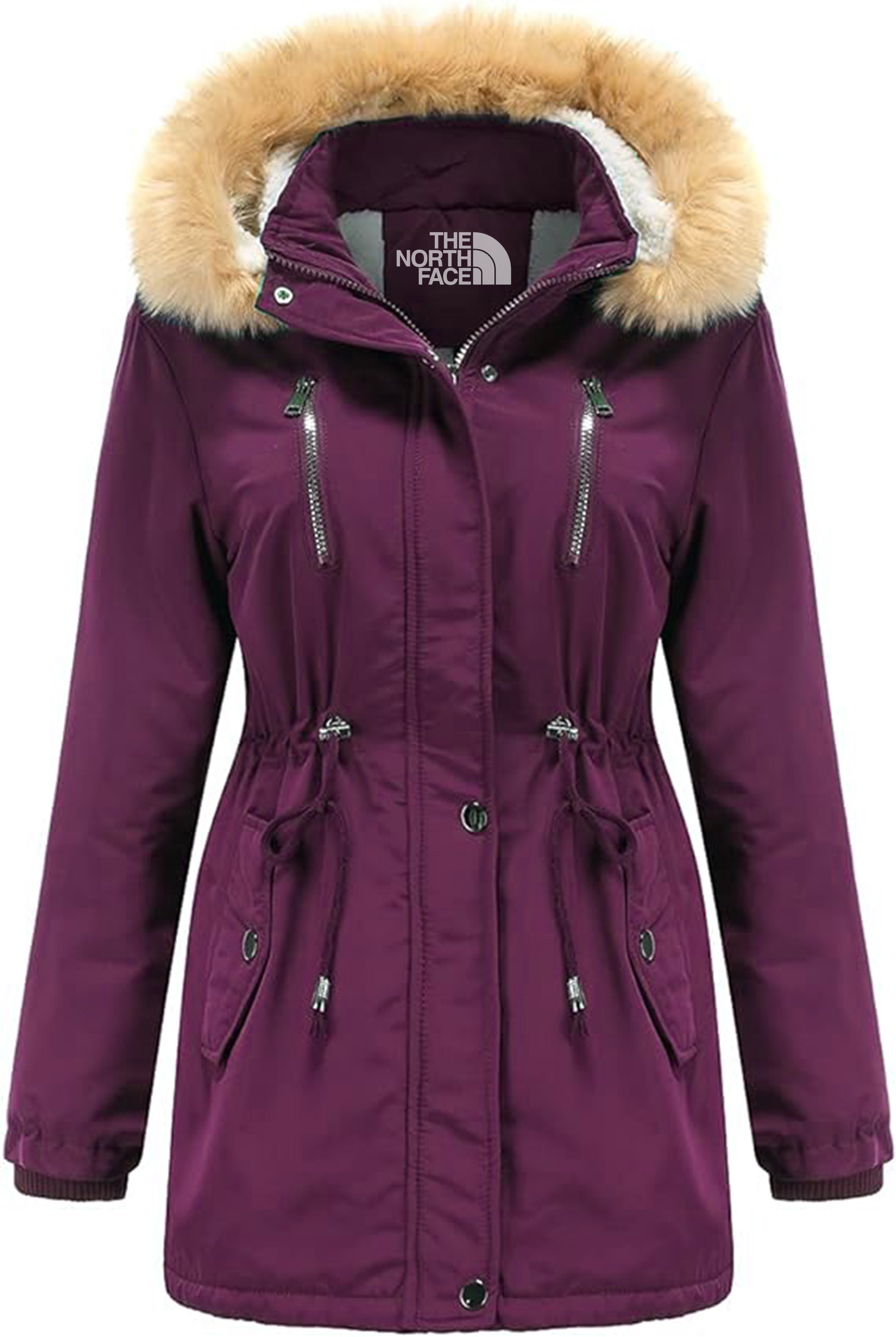 FEMME - Parka D'hiver Zippée À Capuche