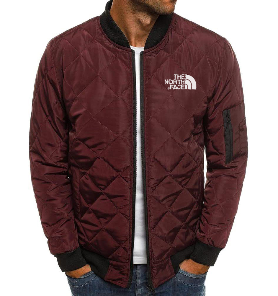 GIUBBOTTO BOMBER DA UOMO TRAPUNTATO A ROMBI CAPPOTTI GIACCA A VENTO A COSTINE CALDI AUTUNNO INVERNO