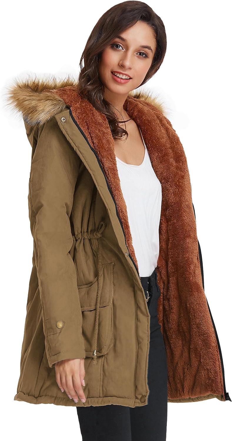 Winter Wool Parka Jacket  - Women's