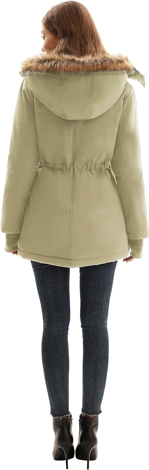 Winter Wool Parka Jacket  - Women's