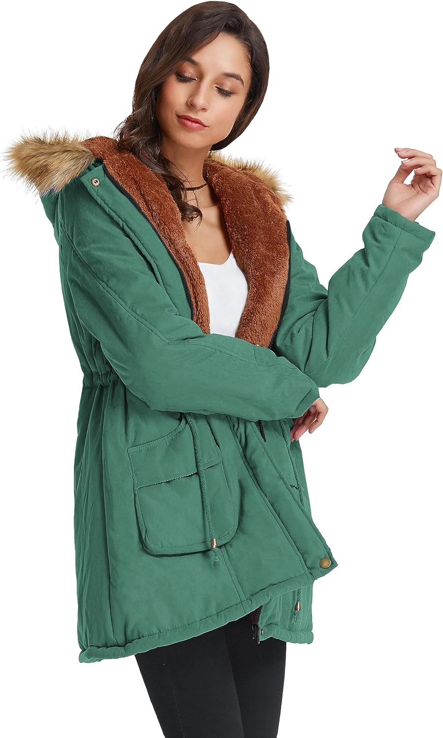 Winter Wool Parka Jacket  - Women's