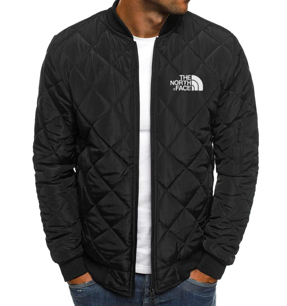 GIUBBOTTO BOMBER DA UOMO TRAPUNTATO A ROMBI CAPPOTTI GIACCA A VENTO A COSTINE CALDI AUTUNNO INVERNO