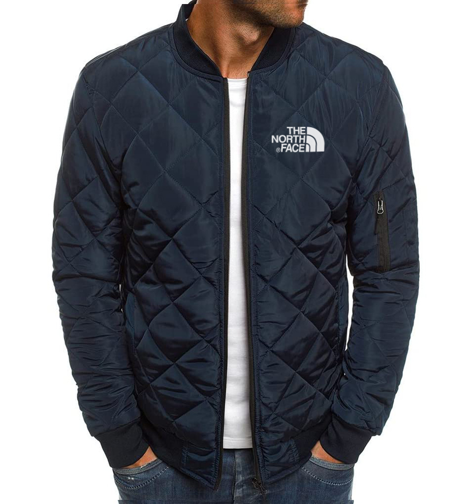 GIUBBOTTO BOMBER DA UOMO TRAPUNTATO A ROMBI CAPPOTTI GIACCA A VENTO A COSTINE CALDI AUTUNNO INVERNO