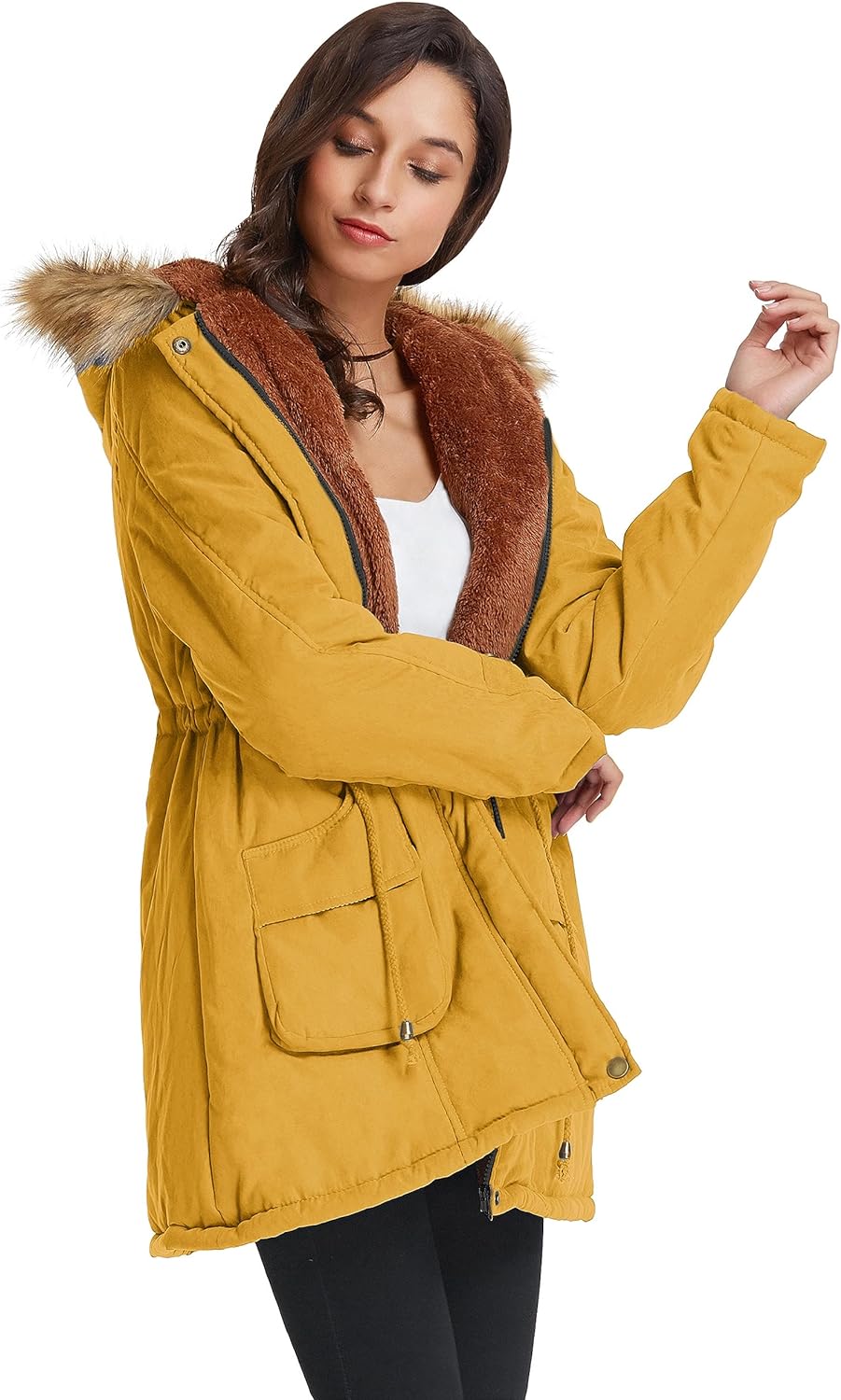 Winter Wool Parka Jacket  - Women's