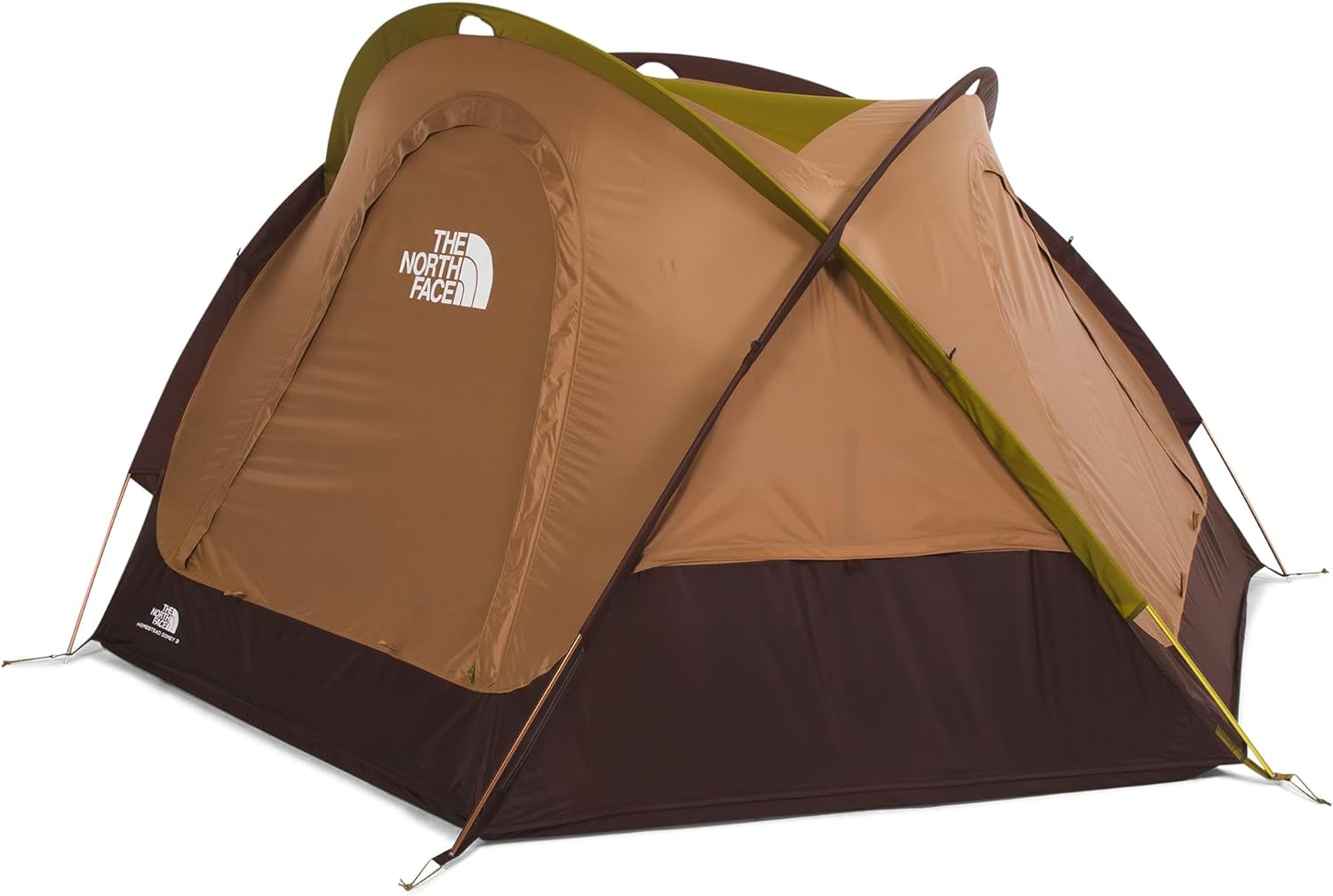 THE NORTH FACE Homestead Domey 3-Person Camping Tent, Almond Butter/Coal Brown, One Size