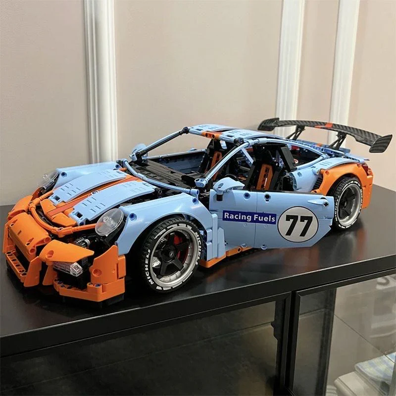Porsche 911 GT3 RS GULF Oil Solo Building Block set - ENBRIC