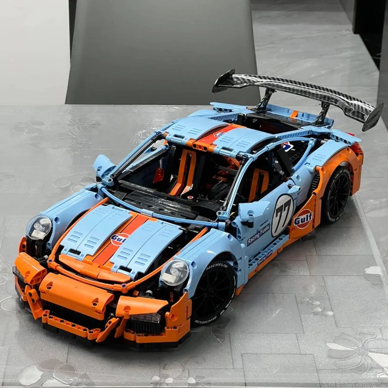 Porsche 911 GT3 RS GULF Oil Solo Building Block set - ENBRIC