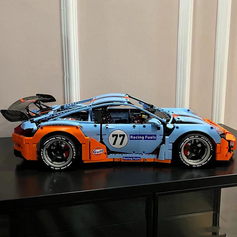 Porsche 911 GT3 RS GULF Oil Solo Building Block set - ENBRIC