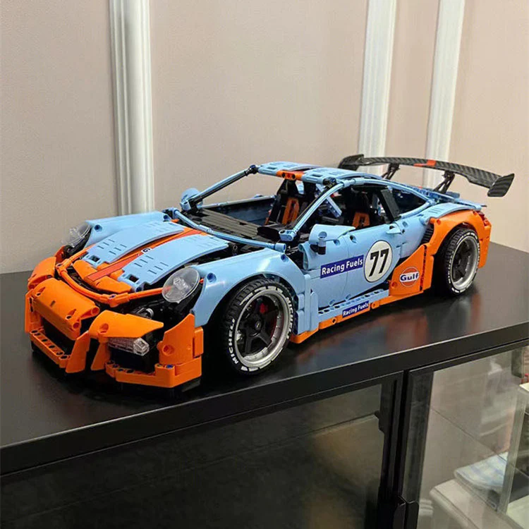 Porsche 911 GT3 RS GULF Oil Solo Building Block set - ENBRIC