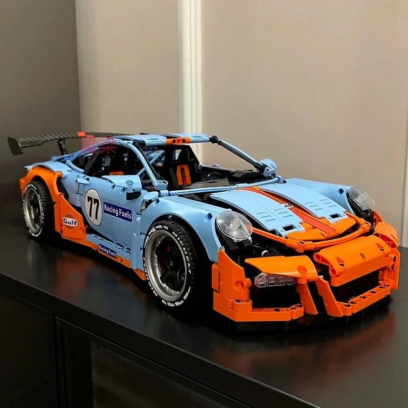 Porsche 911 GT3 RS GULF Oil Solo Building Block set - ENBRIC