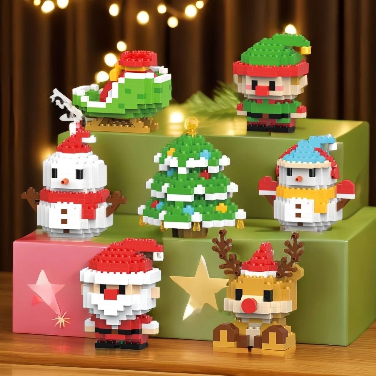 Winter Christmas Scene Building Block Collection - ENBRIC