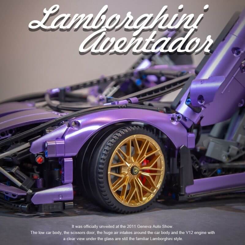 Lamborghini Aventador LP570-4 Roadster building block set - ENBRIC