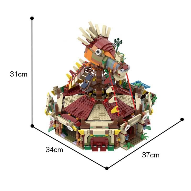 MOC horse head station-Legend of Zelda: Breath of the Wild building blocks 2127PCs - ENBRIC