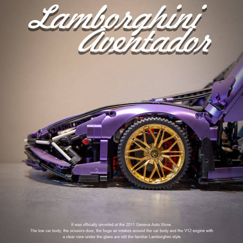 Lamborghini Aventador LP570-4 Roadster building block set - ENBRIC