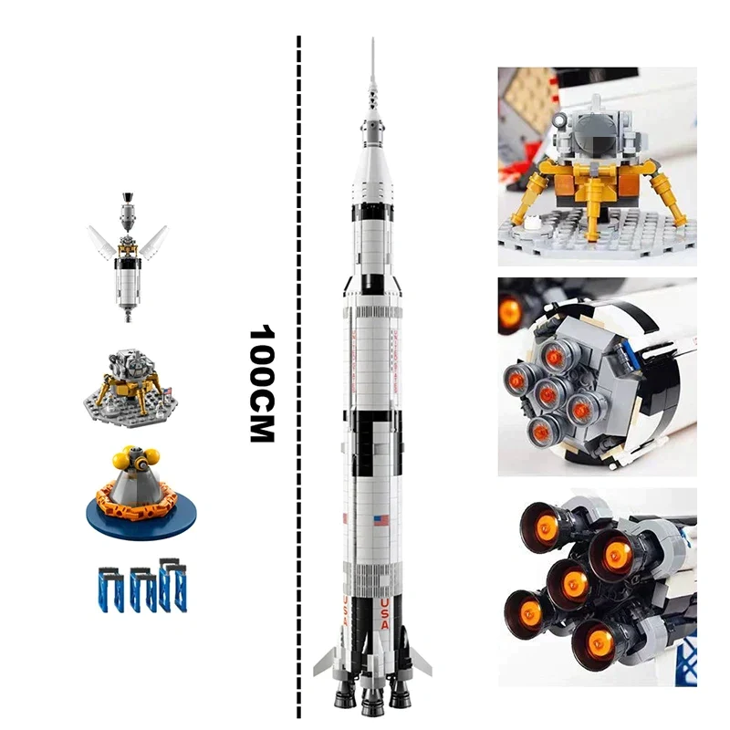 Apollo Saturn V Rocket Building Blocks - ENBRIC