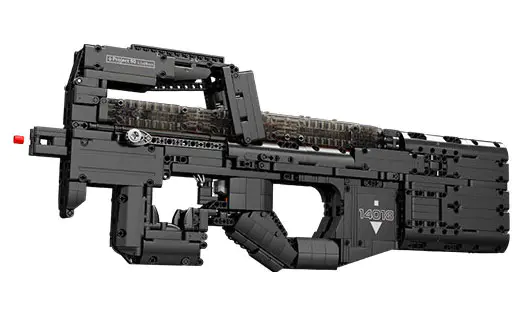 P90 Submachine Gun building blocks 1738PCs - ENBRIC