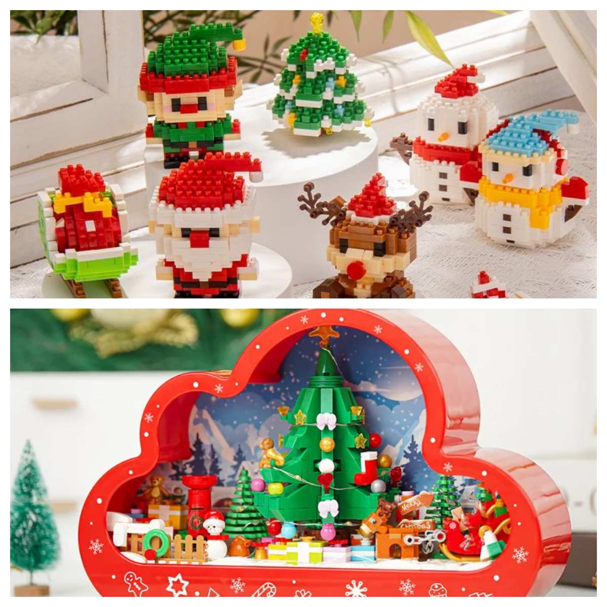 Winter Christmas Scene Building Block Collection - ENBRIC