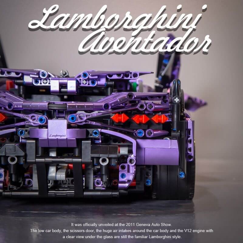 Lamborghini Aventador LP570-4 Roadster building block set - ENBRIC