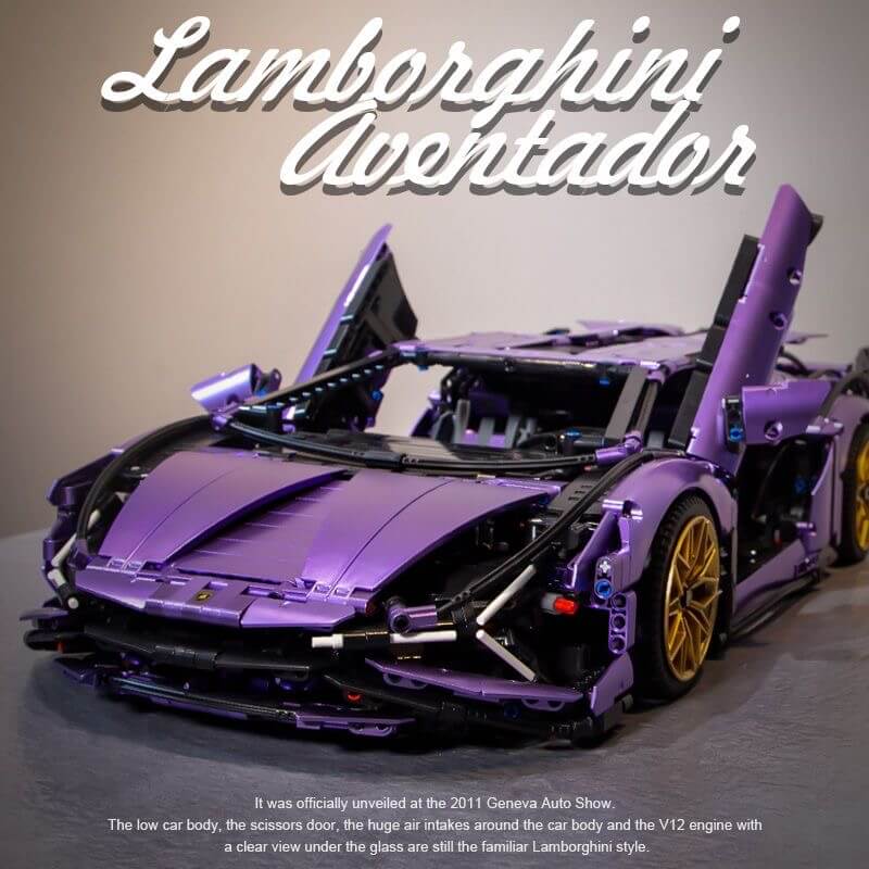 Lamborghini Aventador LP570-4 Roadster building block set - ENBRIC