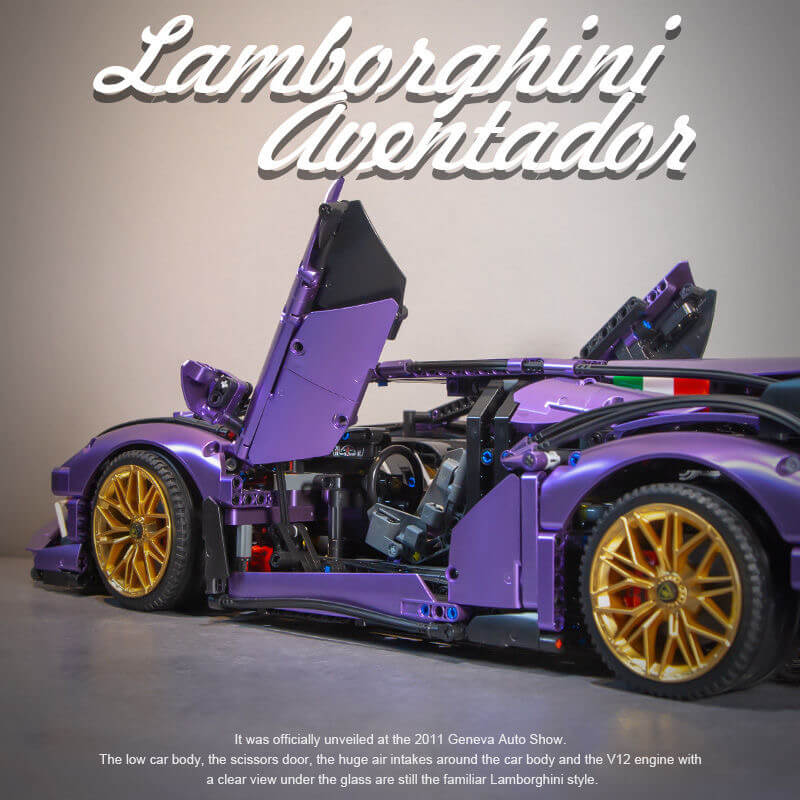 Lamborghini Aventador LP570-4 Roadster building block set - ENBRIC