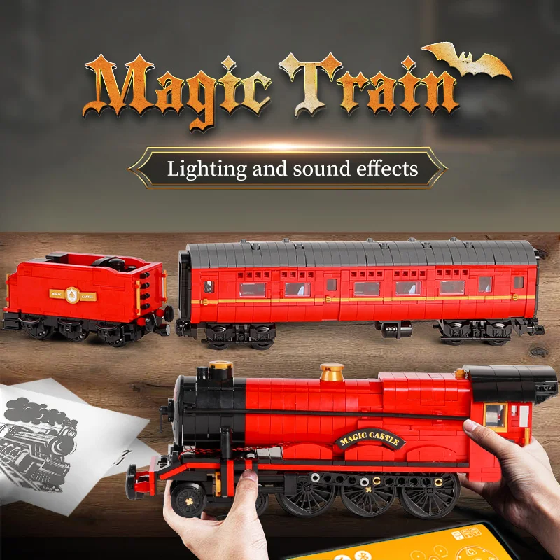 Magic World:Magic Train building blocks 2213PCs - ENBRIC