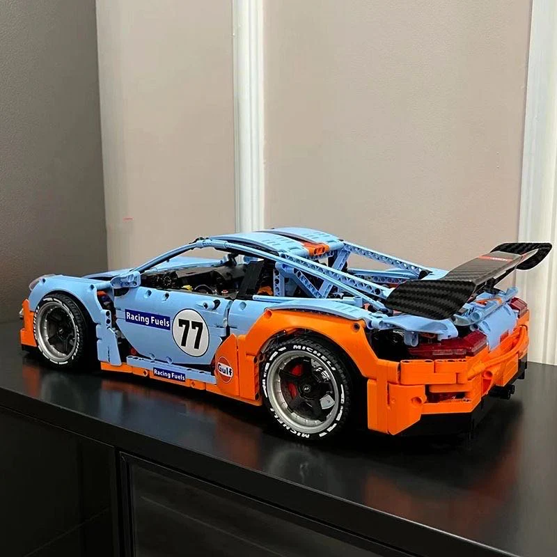 Porsche 911 GT3 RS GULF Oil Solo Building Block set - ENBRIC