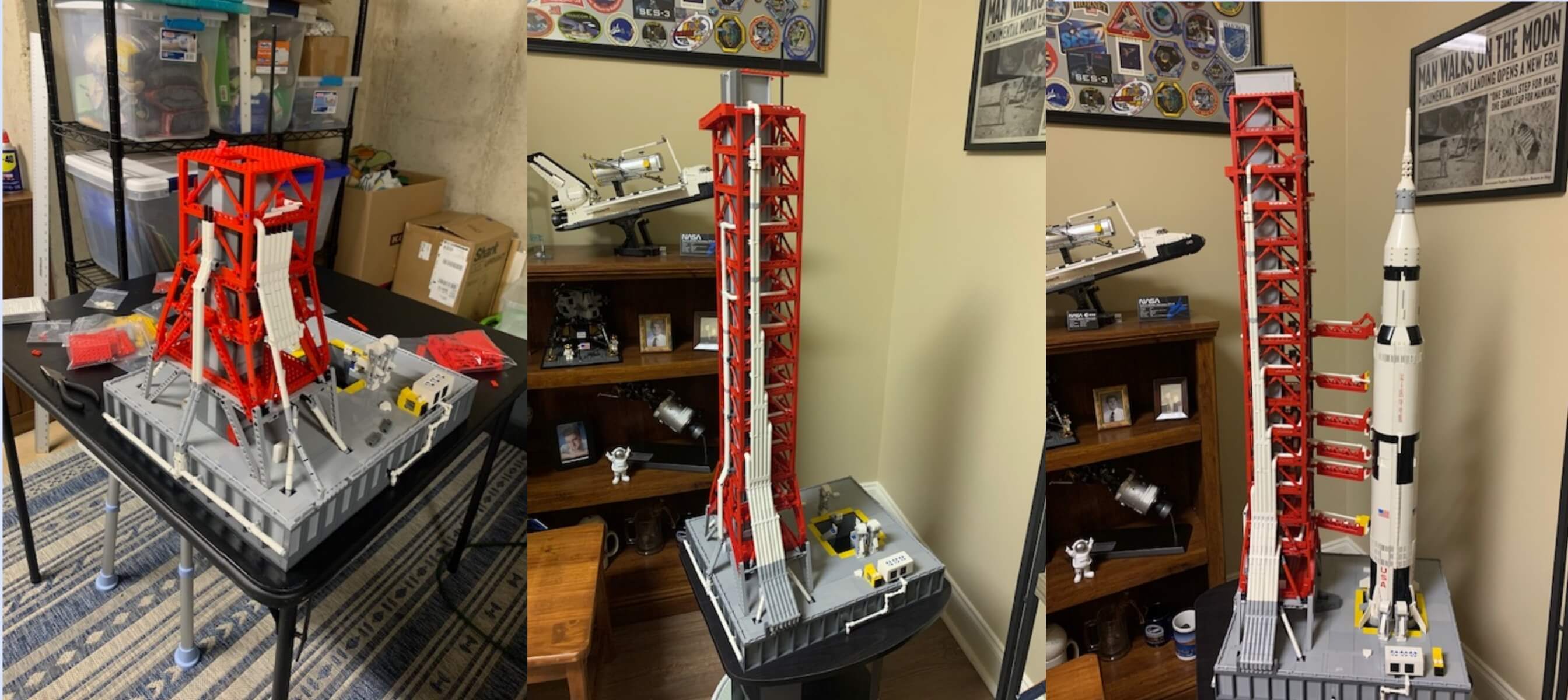 The best set for lego saturn v display? Buy NASA Saturn-V Launch Umbilical Tower building blocks kit now - ENBRIC