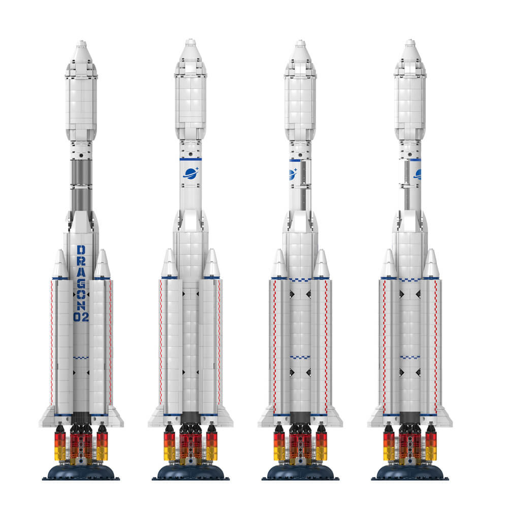 Space Rocket Dragon 02 1398PCs - ENBRIC