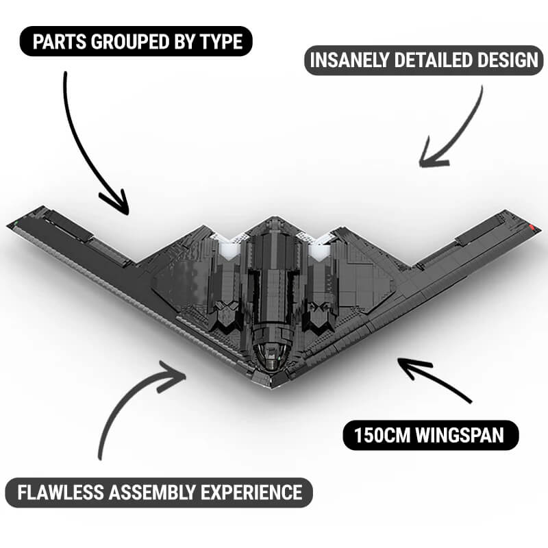 THE ULTIMATE 150CM B-2 STEALTH BOMBER 6988PCS - ENBRIC