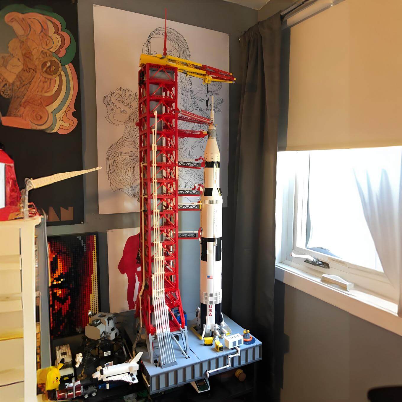 NASA Saturn-V Launch Umbilical Tower building blocks kit - ENBRIC
